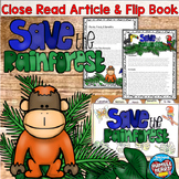 Close Read Rainforest Article and Tab Book