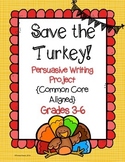 Save the Turkey! Thanksgiving Writing Project. CCSS Aligne