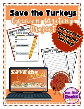 Preview of Save the Turkeys, Opinion Writing Project