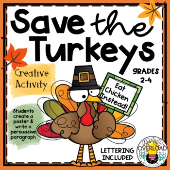 Preview of Save the Turkeys:  Persuasive Poster and Opinion Writing Activity/Thanksgiving