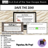 Save the Zoo: A Digital ELA review escape room