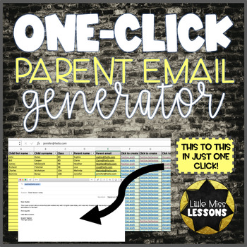Preview of Save time with the One-Click Parent Email Generator
