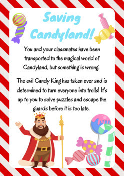 Preview of Saving Candyland - Escape Room! FREE!