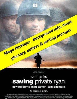 Preview of Saving Private Ryan:  Background, glossary, student questions, quizzes