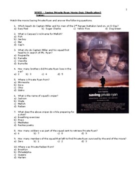 saving private ryan questions and answers
