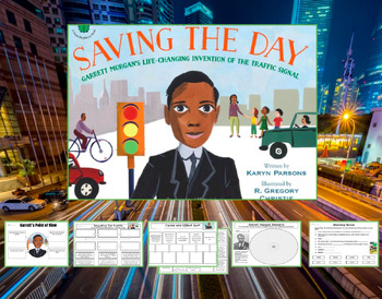 Preview of Saving The Day - Garrett Morgan Book Companion - Comprehension, Research, etc.
