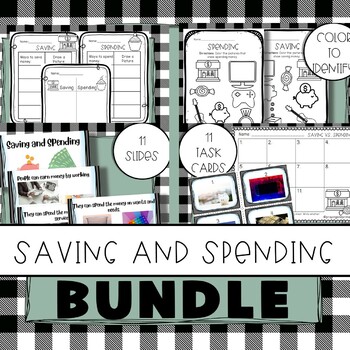 Preview of Saving and Spending Bundle | Save Vs. Spend Money | Economics