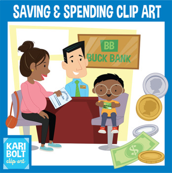Preview of Saving and Spending Clip Art