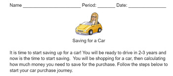 Preview of Saving for a Car