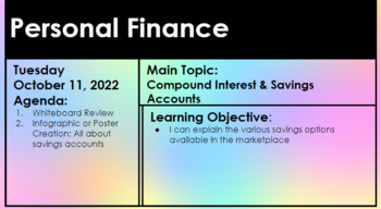 Preview of Savings Account Review Research Activity