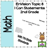Savvas EnVision 2nd Grade Math - Topic 8 I Can Statements 