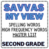 2nd Grade Savvas MyView Spelling & High Frequency Words (S