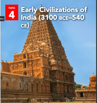 Preview of Savvas World History: Early Ages Topic 4 Early Civilizations of India