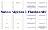 Saxon Algebra 1 Flashcards