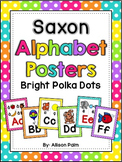 Saxon Phonics Alphabet Posters {bright polka dots}