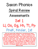 Saxon Letter Sound Assessment Set 1  Ll, Oo, Gg. Hh. Tt. Pp