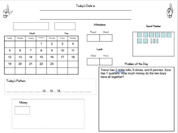 Preview of Saxon Math 2 Math Meeting Bundle (Lessons 1 to 120-2)