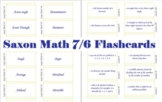 Saxon Math 7/6 Flashcards