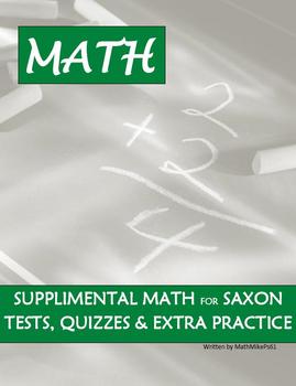 Preview of Saxon Math 8/7 16 - 20 Lessons, Quizzes, Tests and Answer Keys