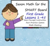 Saxon Math for the SMART Board:  First Grade Bundle Lessons 1-45!