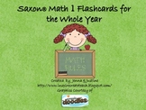 Saxon Math Flashcards - 1st Grade