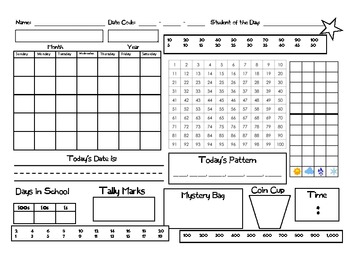 Saxon Math Meeting Calendar Pages 1st Grade by Nicole Jenkins First