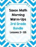 Saxon Math Morning Meeting BUNDLE Lessons 2 - 135 *WHOLE YEAR*