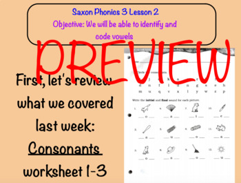 Preview of Saxon Phonics 3 Lesson 2