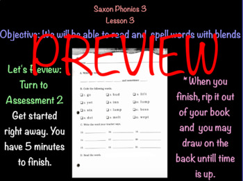 Preview of Saxon Phonics 3 Lesson 3