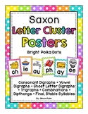 Saxon Phonics Letter Cluster Posters {bright polka dots}