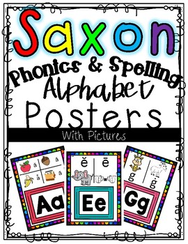 Saxon Phonics Rainbow Alphabet Cards | First Grade Posters | TPT