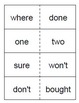First Grade Saxon Phonics Sight Word Flash Cards by Tracy Teacher