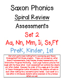 Saxon Phonics Spiral Review Assessments Set 2  (Aa, Nn, Mm