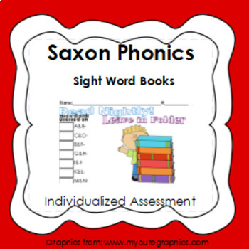 Preview of Saxon Phonics Year Long Sight Word Book