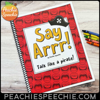 Preview of Say Arrr Talk Like A Pirate Eliciting R Speech Therapy