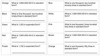 Preview of Say Boo To Forms of Place Value