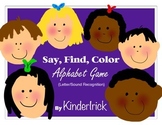 Say, Find, Color- An Alphabet Game