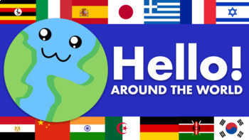 Preview of Say "Hello" in many languages with a sing-along song and video