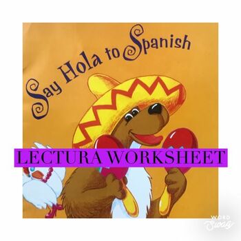 Preview of Say Hola to Spanish, Volume 1 - Reader's Workshop- Worksheet for Spanish 1