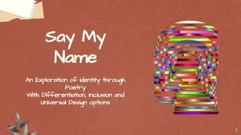 Preview of Say My Name: Exploring Identity through Poetry