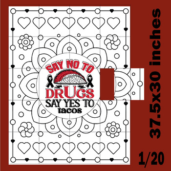 Preview of Say No To Drugs Say Yes To Tacos Collaborative Poster Art