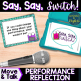 Say, Say, Switch! Mixer-Style Concert Evaluation Game for 