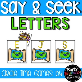Preview of Say & Seek Circle Time Games (Hide and Seek) Letters Edition