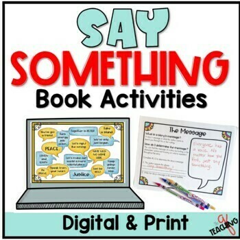 Preview of Say Something Lesson Activities Book Companion 2nd 3rd Grade