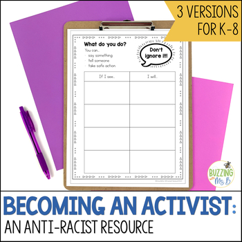 Preview of Becoming an Activist - Anti-Racist Resource