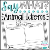Idioms Activity Project Animal Idioms