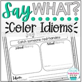 Idioms Activity Project Color Idioms