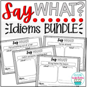 Preview of Idioms Activity Project BUNDLE