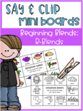 Say and Clip Mini Boards: Beginning R-Blends
