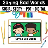 Saying Bad Words Social Story Using Nice Words Bullying So